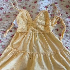 BLANCO BY NATURE LUXE BY THE SEA YELLOW SUNDRESS